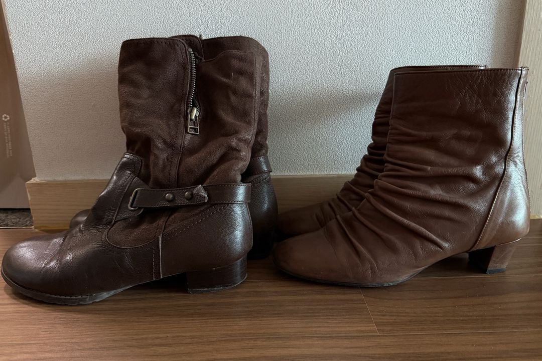 가죽 앵클부츠(GEOX / MANAS) 일괄 (230mm) 이미지