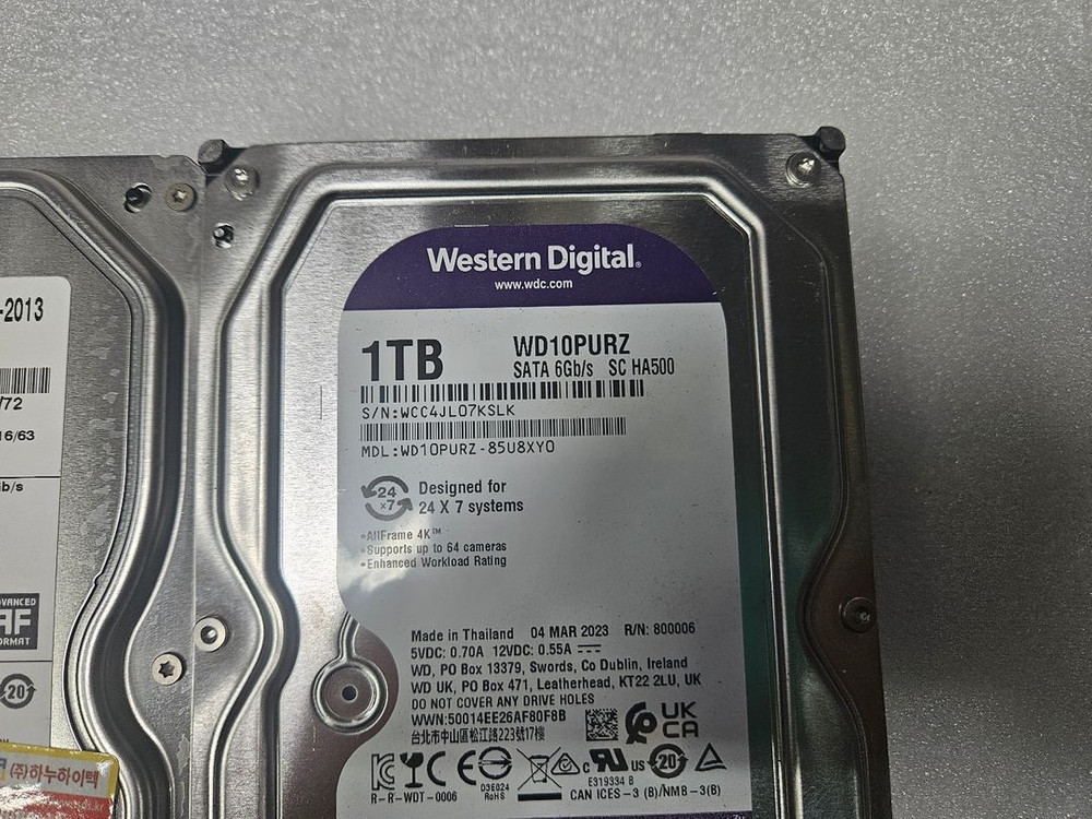 데스크탑 하드 1000기가 3개 입니다 이미지