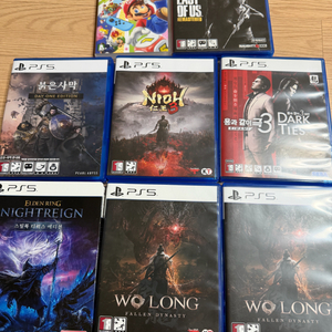 PS5 게임 타이틀 모음 이미지