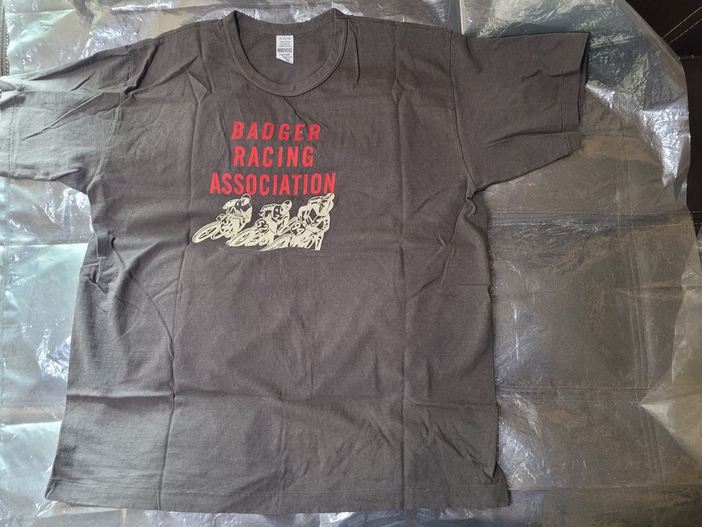 웨어하우스(2nd hand 티셔츠 LOT 4064) BADGER 차콜(숯 블랙) 컬러 XL 22시즌 새제품) 이미지