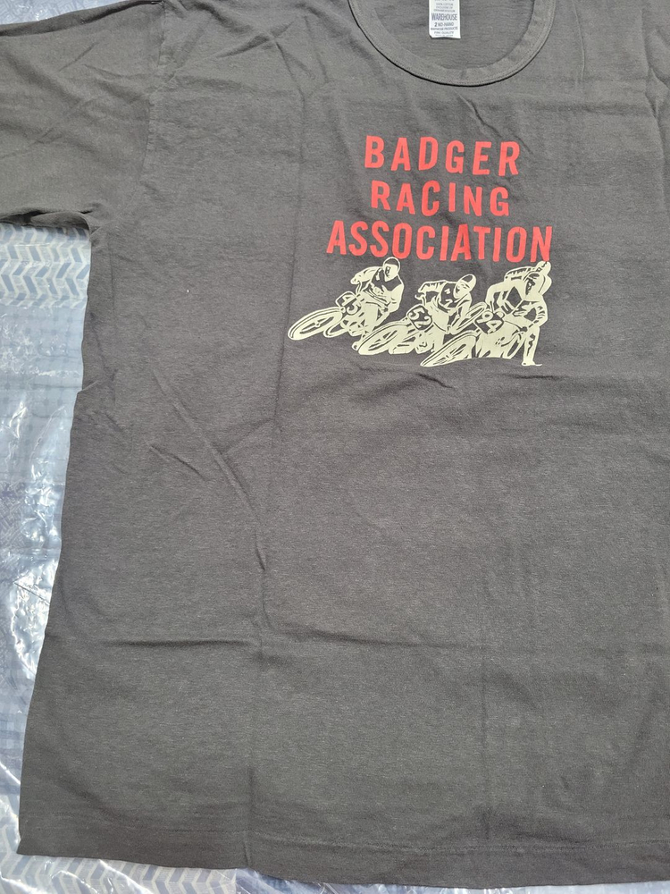 웨어하우스(2nd hand 티셔츠 LOT 4064) BADGER 차콜(숯 블랙) 컬러 XL 22시즌 새제품) 이미지