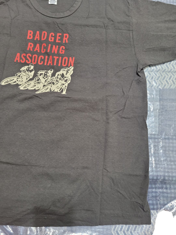 웨어하우스(2nd hand 티셔츠 LOT 4064) BADGER 차콜(숯 블랙) 컬러 XL 22시즌 새제품) 이미지