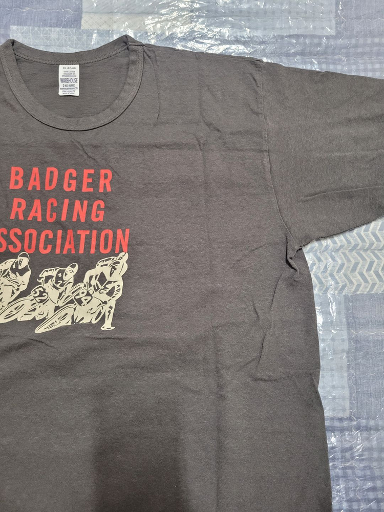 웨어하우스(2nd hand 티셔츠 LOT 4064) BADGER 차콜(숯 블랙) 컬러 XL 22시즌 새제품) 이미지