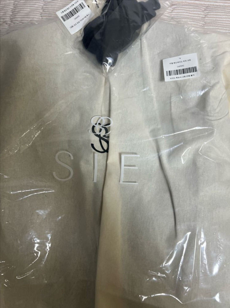 시에 sie 아델 핸드메이드 하프 코트 네이비 이미지