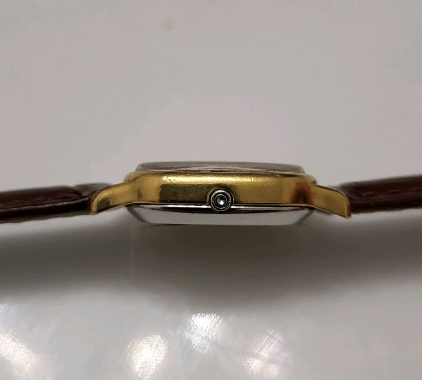 오메가 드빌 금장 여성 레이디 쿼츠 시계 빈티지 여자 손목시계 팔찌 이미지