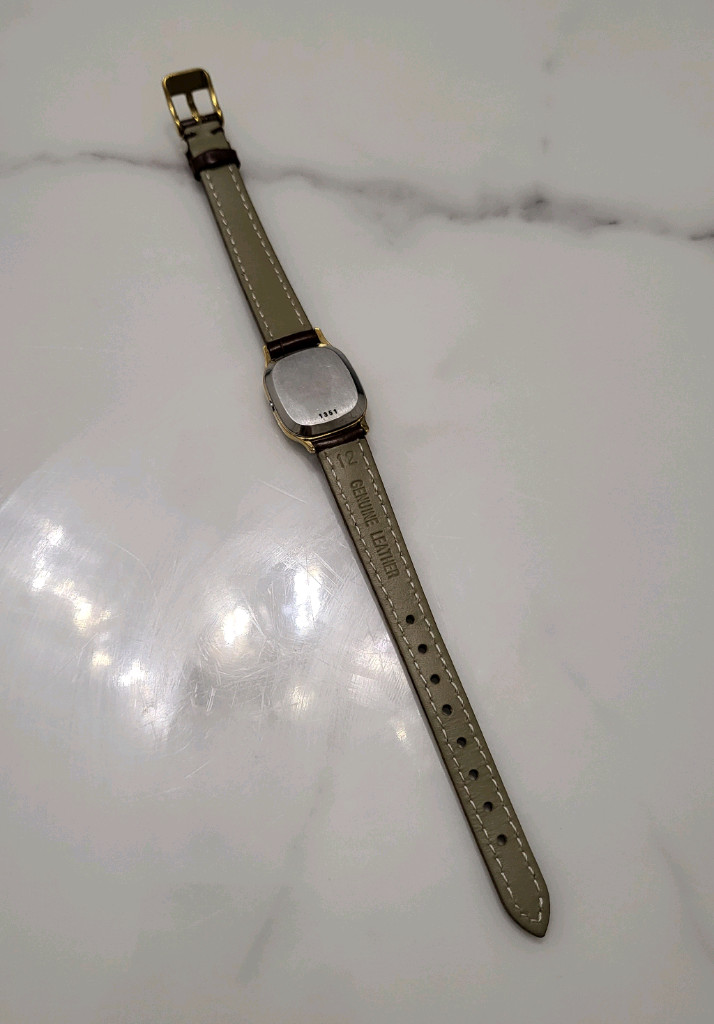 오메가 드빌 금장 여성 레이디 쿼츠 시계 빈티지 여자 손목시계 팔찌 이미지