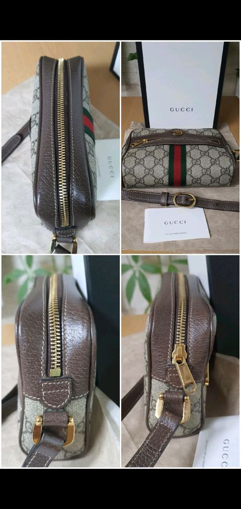 구찌 오피디아 크로스백/카메라백 미니 정품S급(감정O)프라다루이비통디올고야드샤넬셀린느보테가생로랑발렌시아가버버리가방 이미지