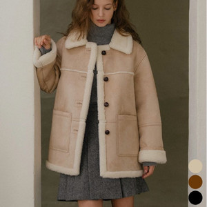 틸아이다이 무스탕 베이지 이미지