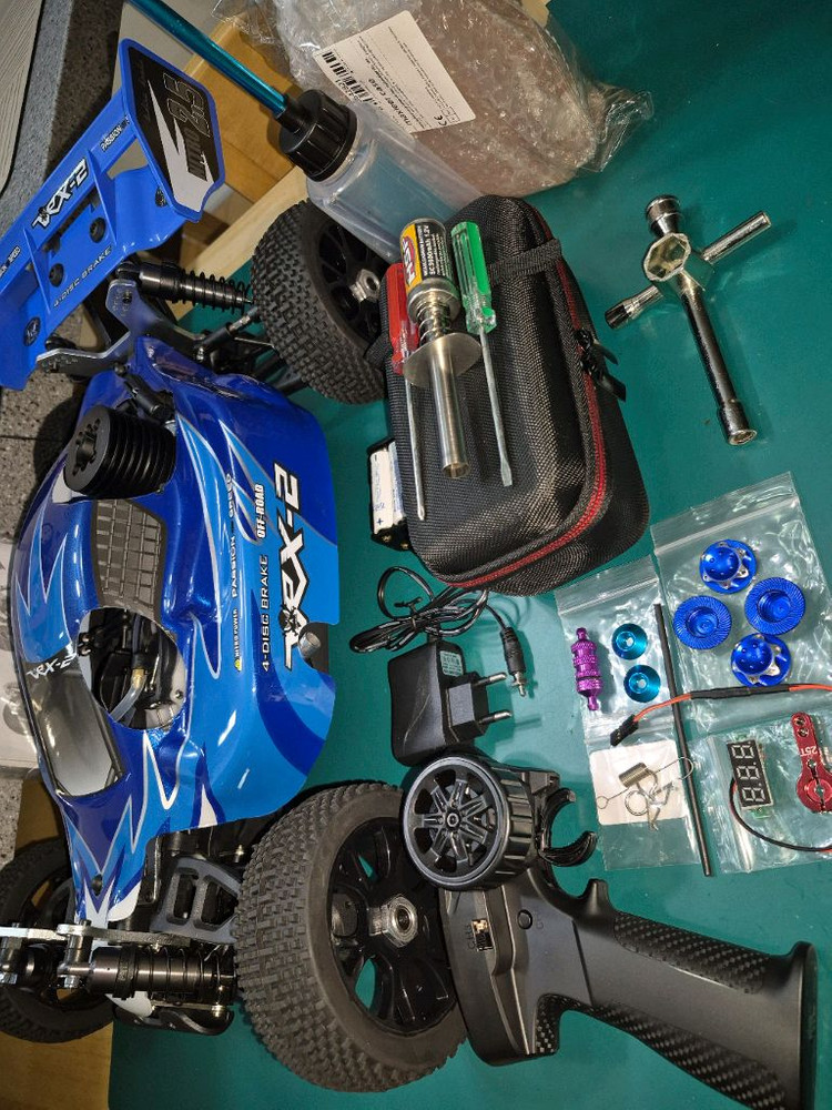 *각종교신가능*니트로엔진1/8RC카VRX-2RTR(새제품)필수옵션15종포함4WD알씨카풀박스셋~바람에언덕에서 이미지