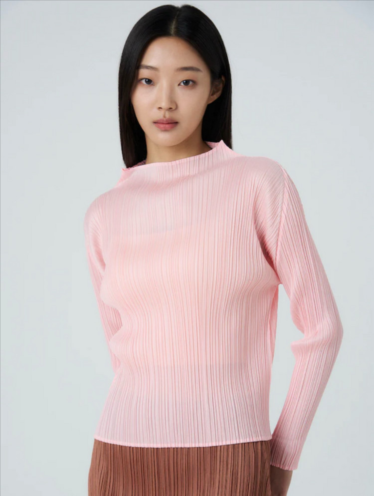 플리츠플리즈 3월 먼슬리 탑 라이트핑크 새상품 이미지