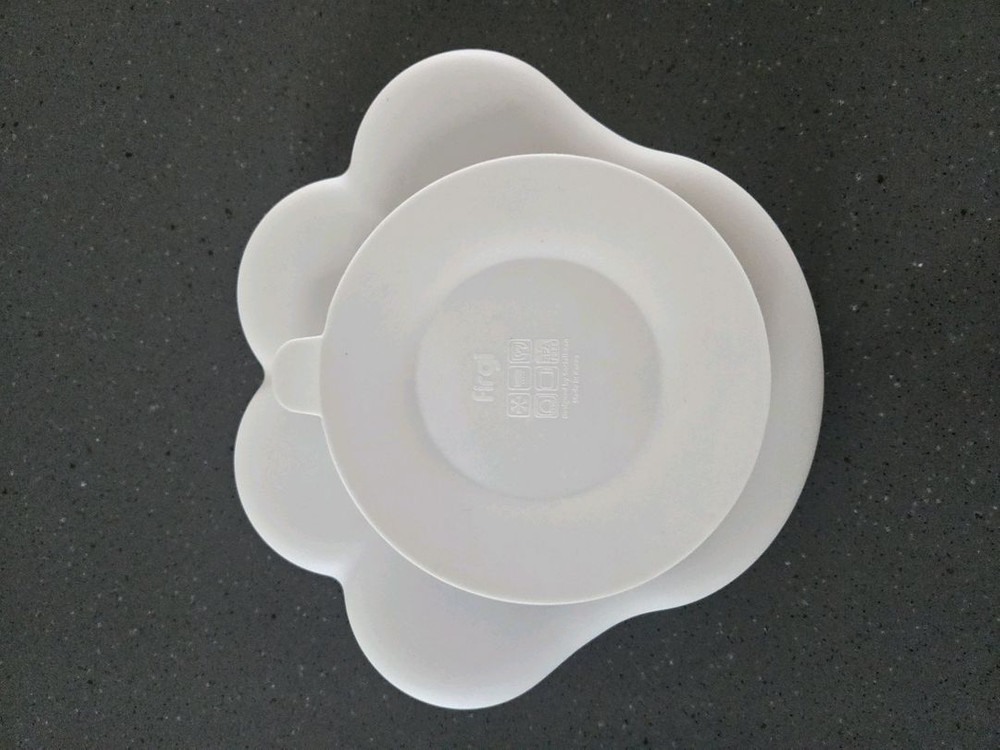 흡착식판 아기 퍼기식판 2set 뚜껑 포함 이미지