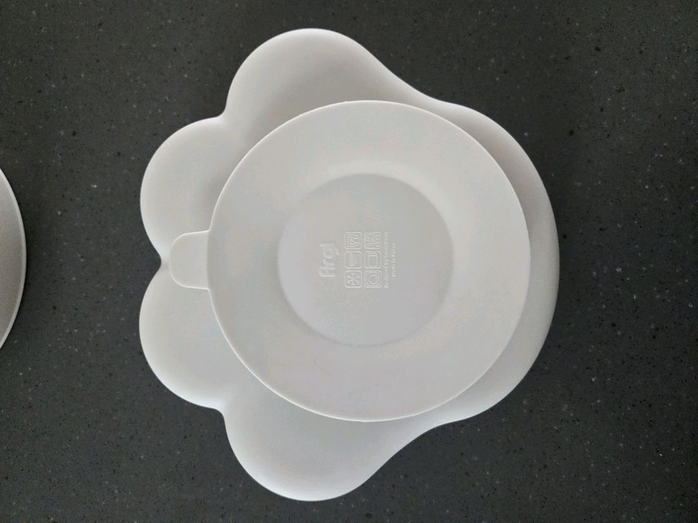 흡착식판 아기 퍼기식판 2set 뚜껑 포함 이미지