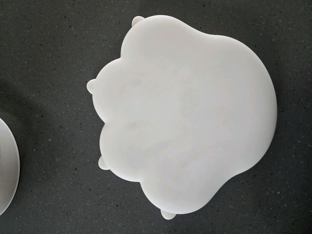 흡착식판 아기 퍼기식판 2set 뚜껑 포함 이미지