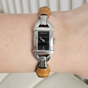 구찌 은장 뱀부 여성 6800L 시계 손목시계 여자 팔찌 이미지