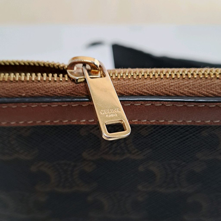 [100%/정품] 셀린느 트리옹프 캔버스 클러치, 셀린느파우치,셀린느클러치,셀린느가방 이미지