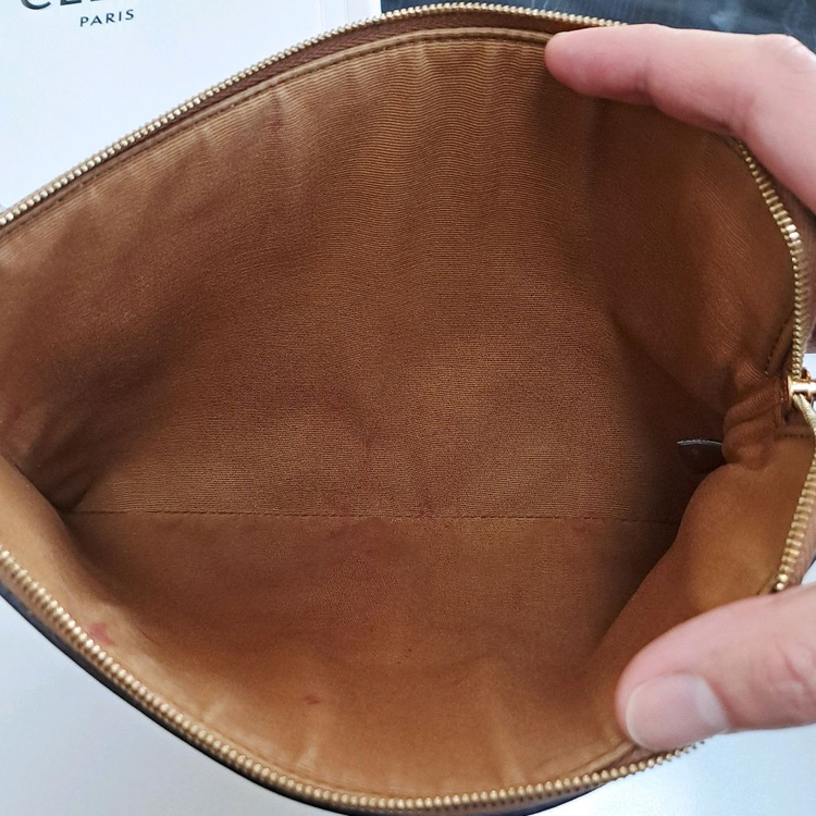 [100%/정품] 셀린느 트리옹프 캔버스 클러치, 셀린느파우치,셀린느클러치,셀린느가방 이미지