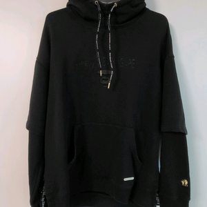 AAPE 에이프 블랙 남성 XL 후드 티셔츠 남자 베이프 이미지