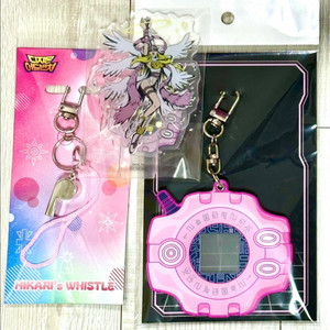 디지몬 오마케 특전 엔젤우몬 아크릴 스탠드 나리 호루라기 디지바이스 키링 이미지