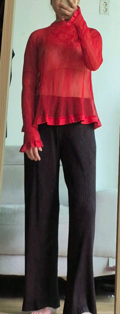 이세이미야케 플리츠플리즈 시스루 트위스트탑 이미지