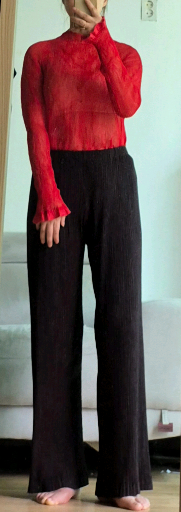 이세이미야케 플리츠플리즈 시스루 트위스트탑 이미지