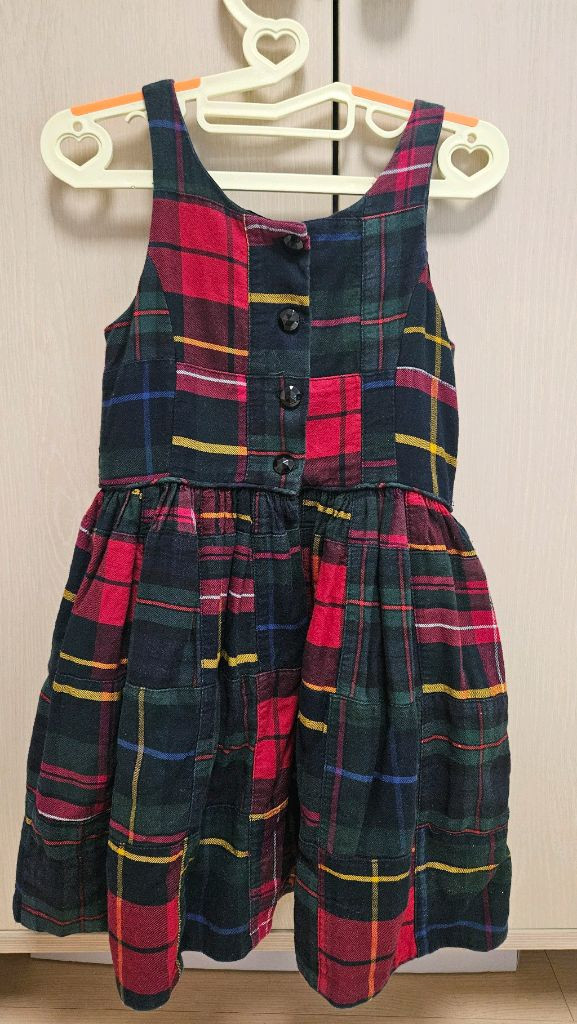 폴로 랄프로렌 여아 체크 원피스 4T 이미지