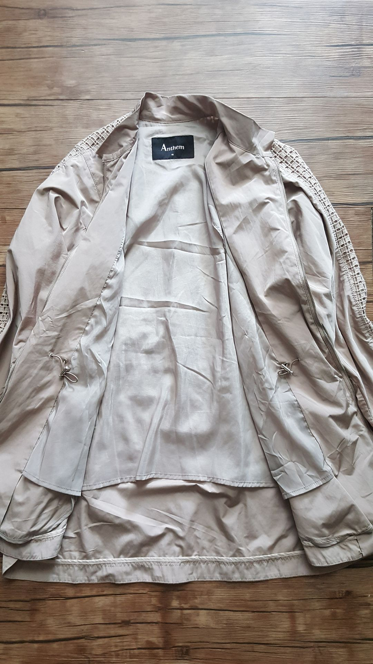 사이즈66 77 트렌치 코트 점퍼 브라운 앤썸 이미지