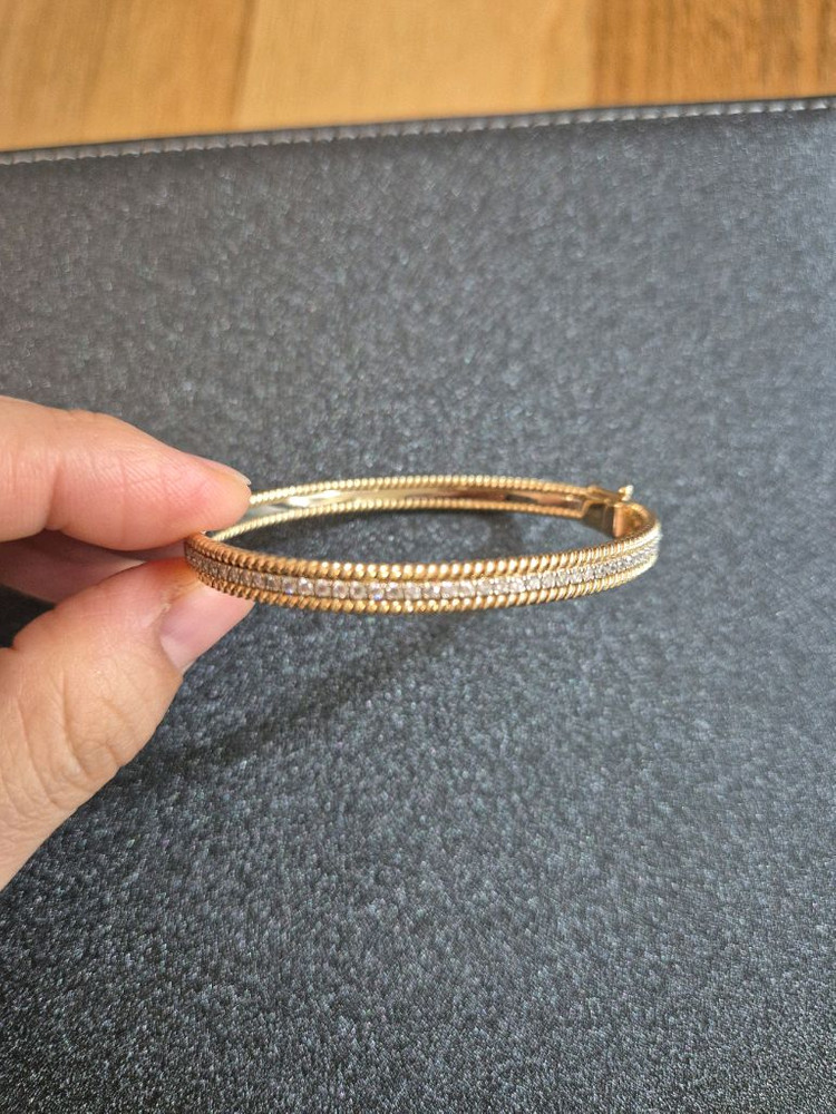 14k 비쥬레브 트리플 랩다이아 뱅글 16cm 옐로우 보스크 메이비투아 허앤쉬 그레이룸 오르 시에 이미지