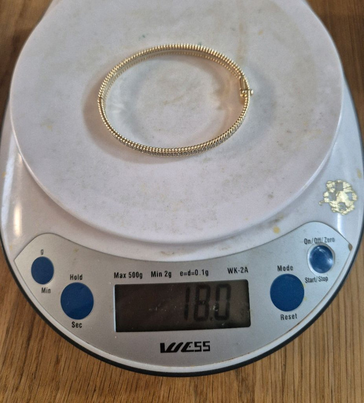 14k 비쥬레브 트리플 랩다이아 뱅글 16cm 옐로우 보스크 메이비투아 허앤쉬 그레이룸 오르 시에 이미지