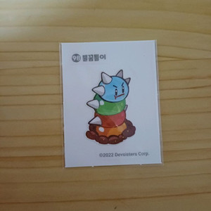 쿠키런킹덤띠부씰 98번 뿔꿈틀이 판매합니다. 이미지