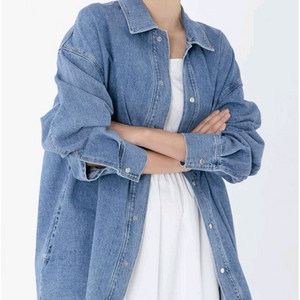 pvcs 프븏스 오버핏 데님 자켓 청남방 셔츠 춈미 이미지