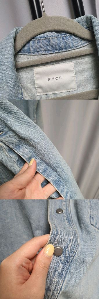 pvcs 프븏스 오버핏 데님 자켓 청남방 셔츠 춈미 이미지