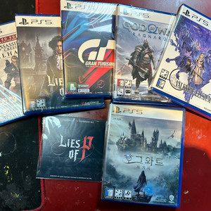 ps5 게임 피의거짓 그란투리스모7 갓오브워 라그나로크 호그와트 이미지