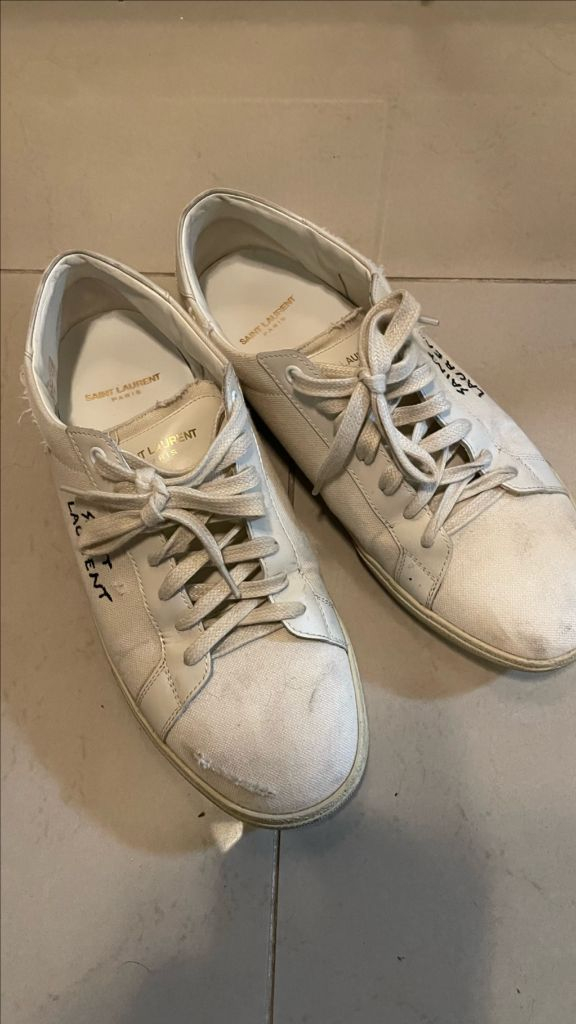 생로랑 빈티지 로고 로우탑 스니커즈 41사이즈 이미지