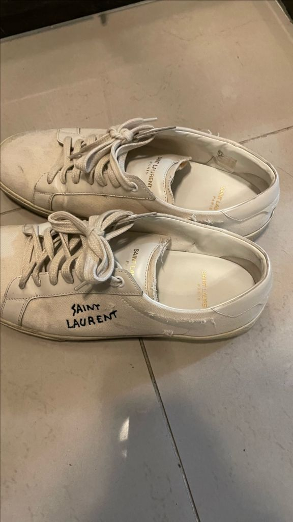 생로랑 빈티지 로고 로우탑 스니커즈 41사이즈 이미지