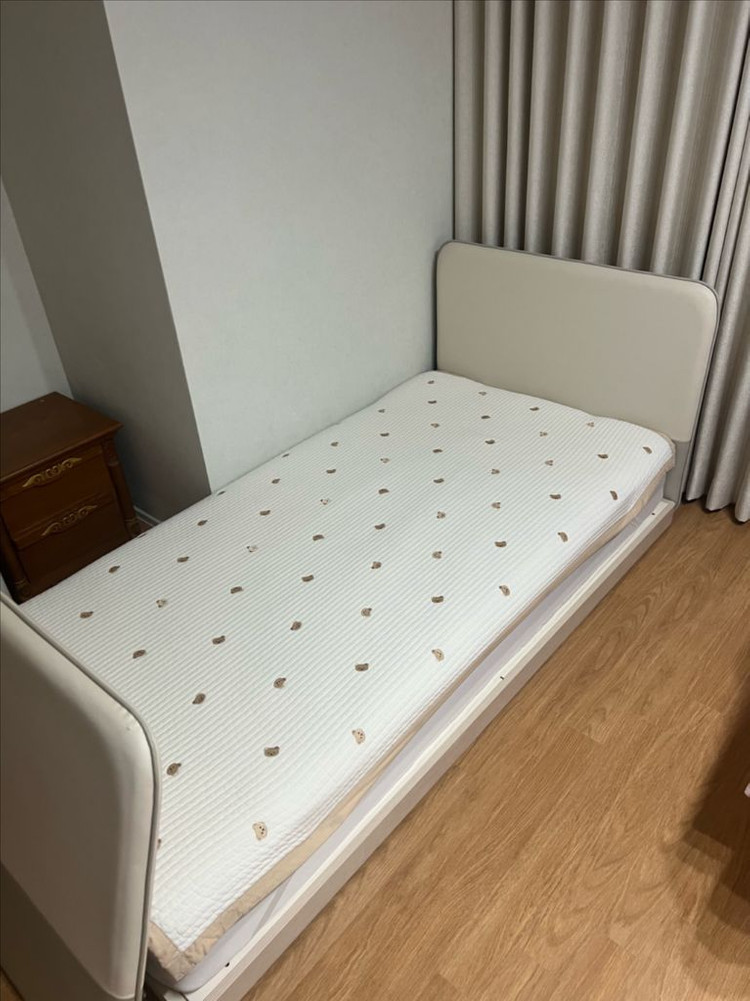 쿠시노 (S) 싱글 프레임, 가드(풋보드만), 매트리스 이미지