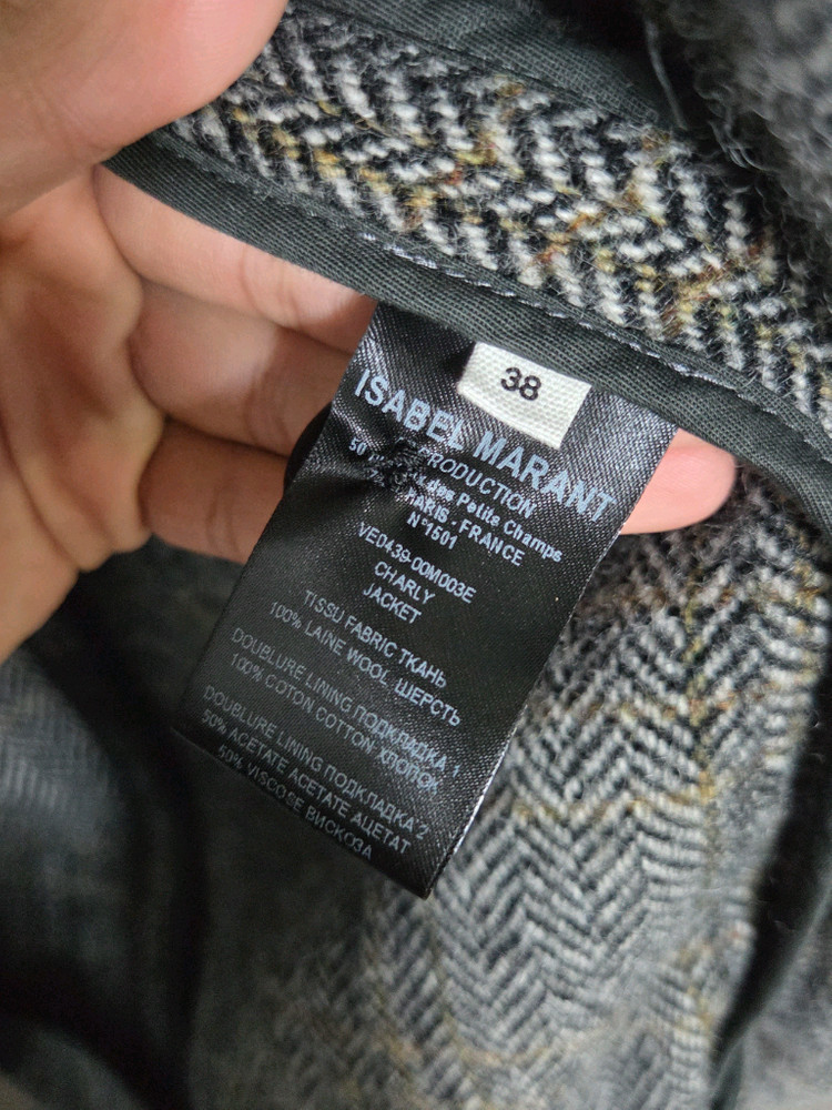(정품) [이자벨 마랑 에뚜왈] 찰리 헤링본 울 자켓 | 00168 이미지