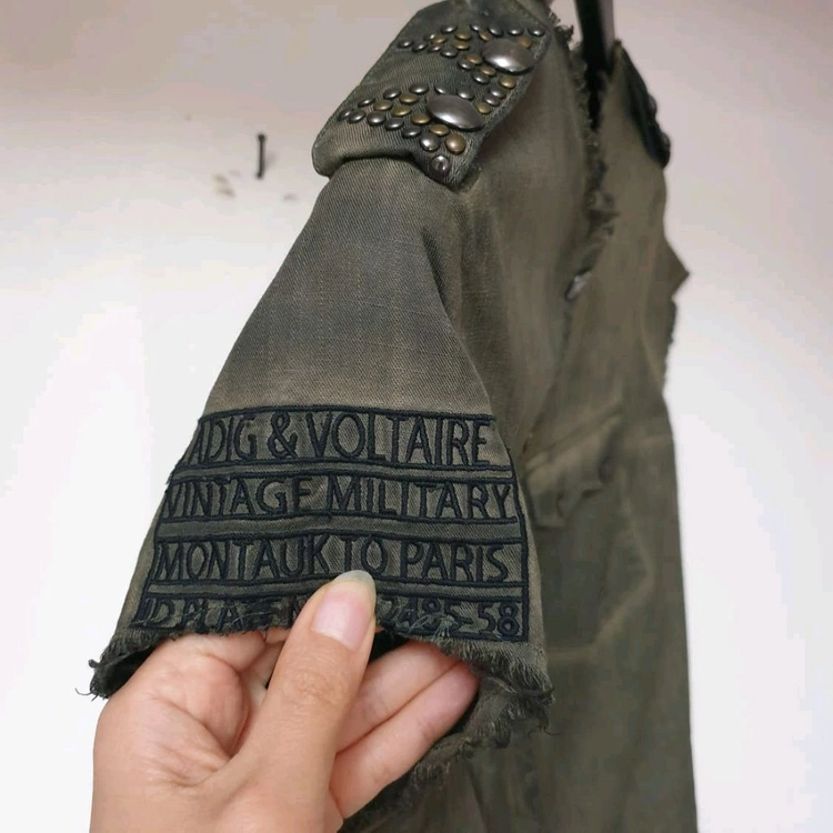 zadig&voltaire 쟈딕앤볼테르 빈티지워싱 그런지 셔츠 XS 이미지