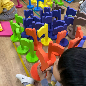 유아체육교구 무지개깃발세트 이미지