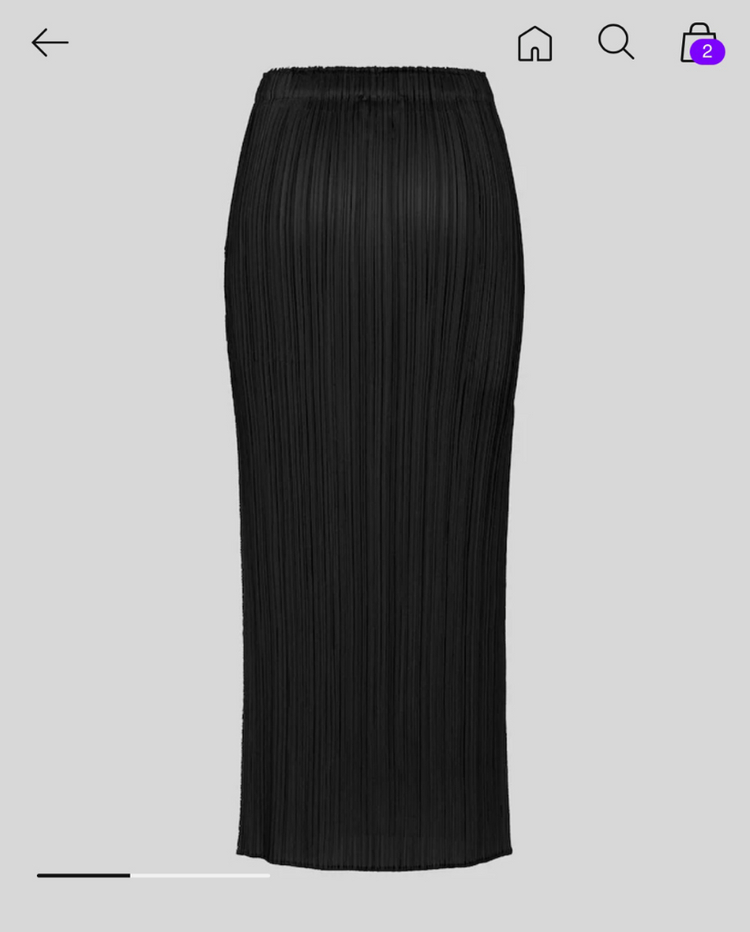 플리츠플리즈 베이직스커트 블랙 2 사이즈 새상품(25.12 구입) 이미지