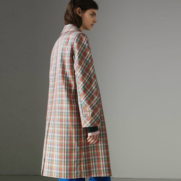 버버리(Burberry) 마이크로체크 실크 블렌드 카코트 55-66 이미지