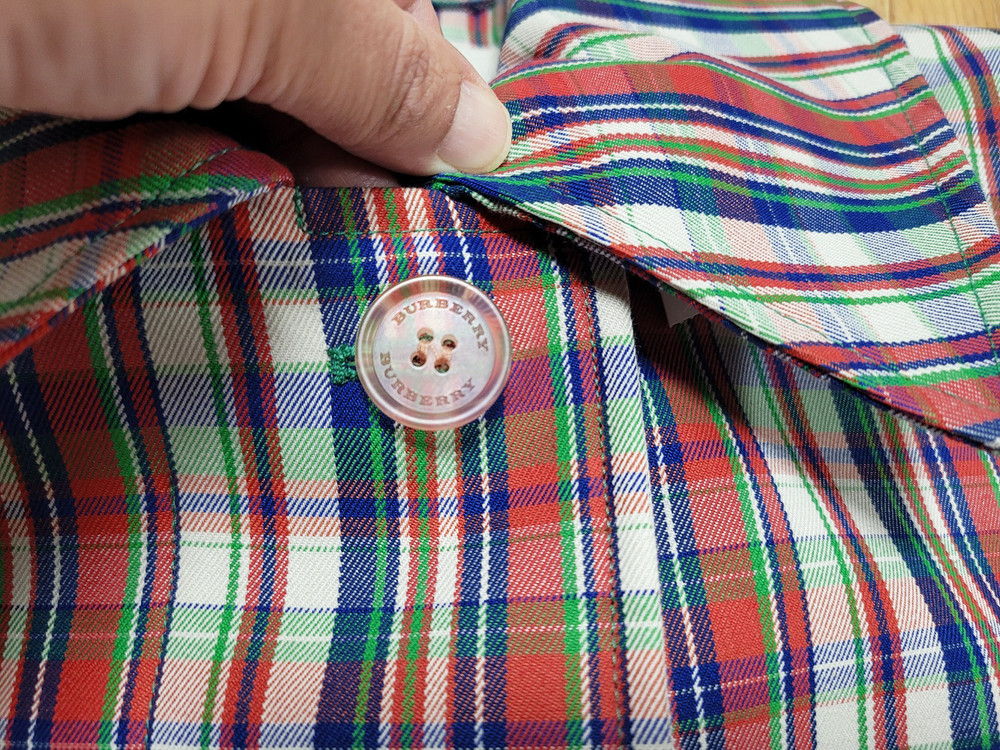 버버리(Burberry) 마이크로체크 실크 블렌드 카코트 55-66 이미지