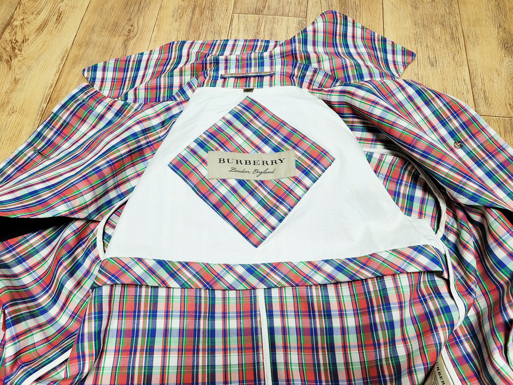 버버리(Burberry) 마이크로체크 실크 블렌드 카코트 55-66 이미지