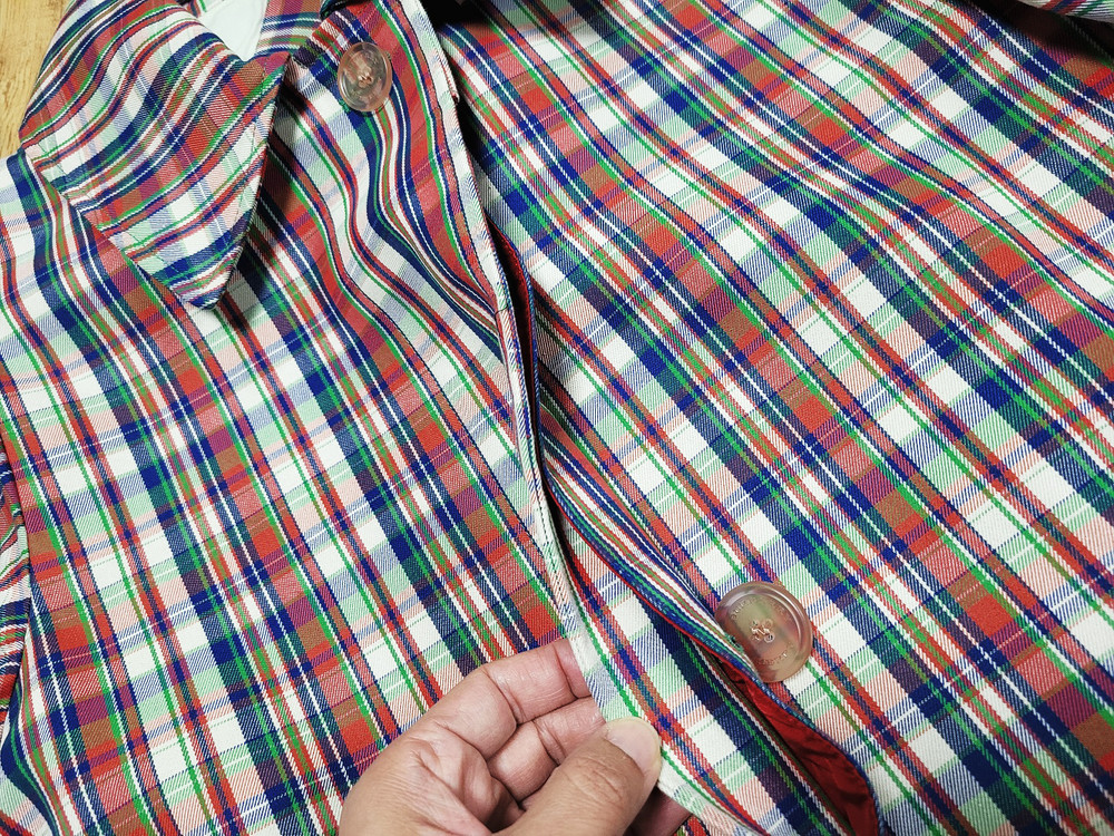 버버리(Burberry) 마이크로체크 실크 블렌드 카코트 55-66 이미지