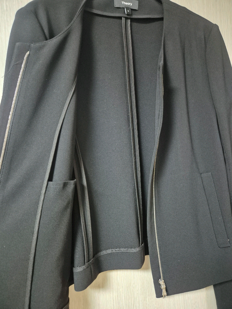 띠어리 자켓 레이온 집업 자켓 0 ( 44) 블랙 이미지