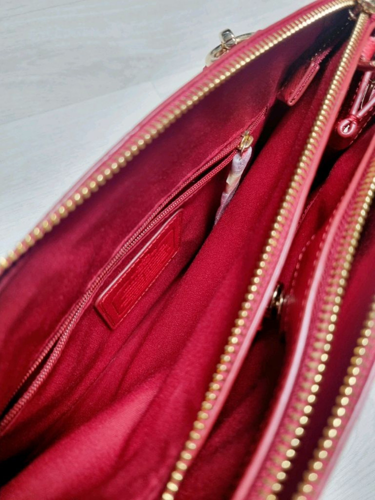 코치 Coach 캐리올 레더크로스백 레드 가방 핸드백 (토트백) 이미지