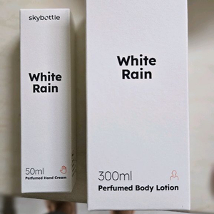 스카이보틀 화이트레인 바디로션&핸드크림 세트 이미지