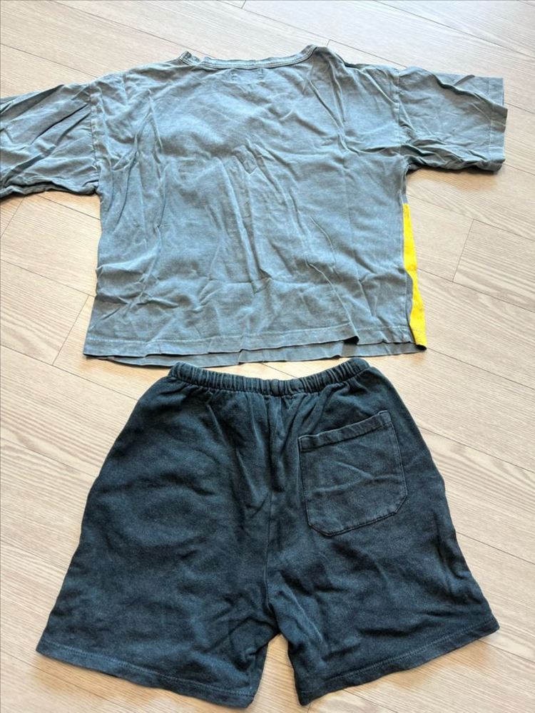 보보쇼즈 도형 티셔츠+반바지 4-5y 이미지