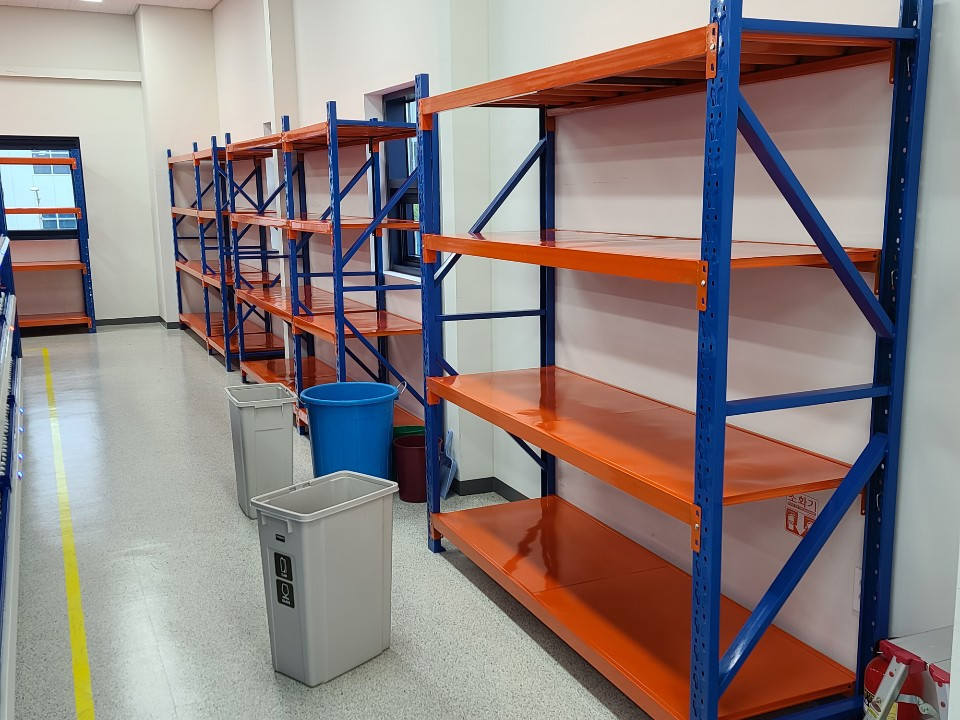 최저가 중량랙 철제다이 무볼트 철제선반 중량랙 매장랙 쇼팡몰랙 창고랙 이미지