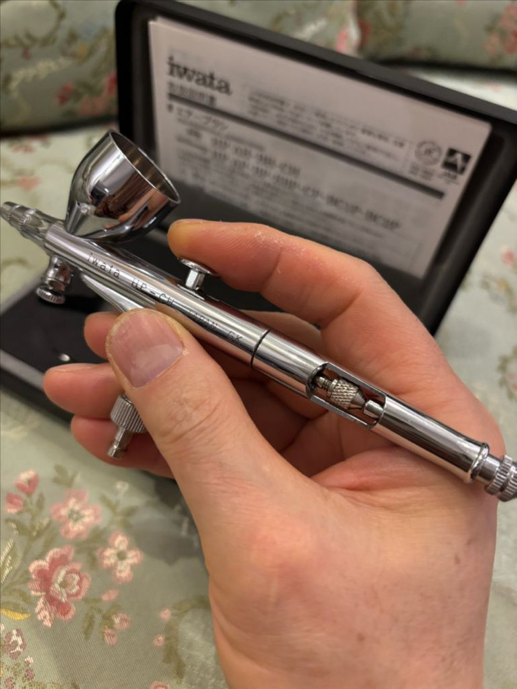 Iwata Hi-Line HP-CH 에어브러시 0.3 풀세트이와타 미사용 제품 이미지