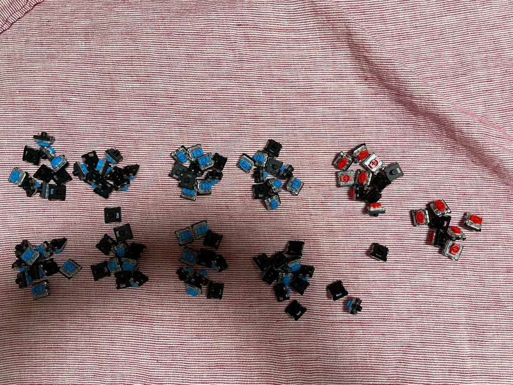 누피 에어75 기계식 키보드 풀박 + 추가 스위치 / 키캡 미사용품 이미지